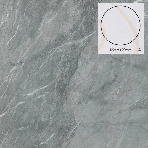 Keramische staptegel Stone G model A rond 122x2 cm Premium