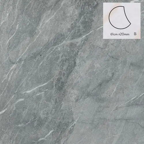 Gecertificeerd Keramische staptegel Stone G model B rond 61x2 cm