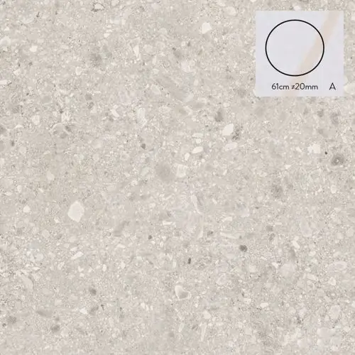 Hoge Kwaliteit Keramische staptegel Stone C model A rond 61x2 cm