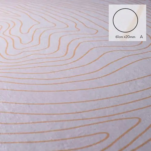 Keramische staptegel Dunes model A rond 61x2 cm Direct Verzonden
