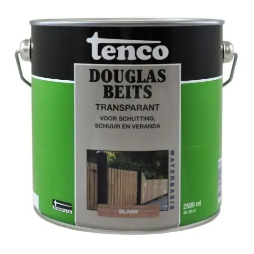 Tenco Douglas beits transparant blank 2,5 L Gratis Retour