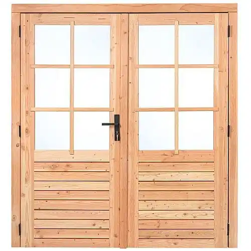 Beste Prijs Douglas Excellent dubbele glasdeur 185x205 cm linksdraaiend