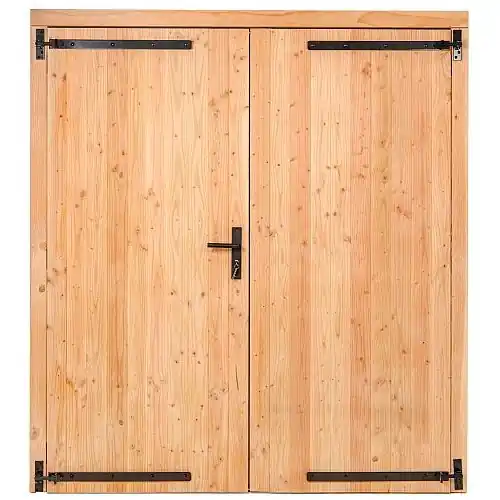 Betaalbaar Douglas Excellent dubbele klampdeur 185x205 cm linksdraaiend