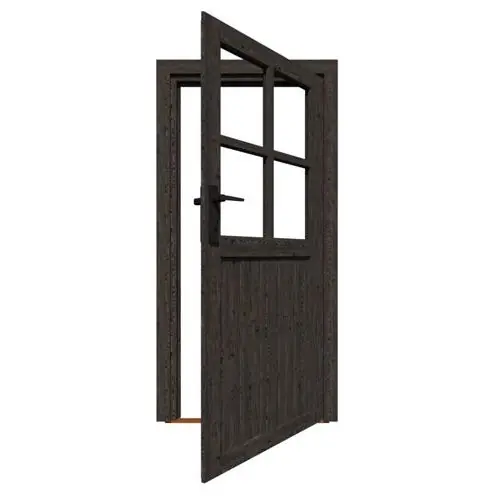 Must-Have Vuren zwart enkele deur RD 199 x 98,5 cm 147003