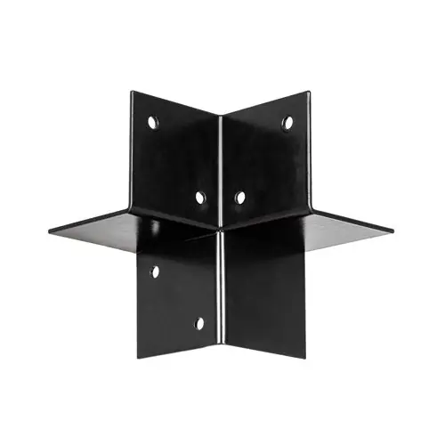 Nu Kopen Pergola hoekverbinding voor 9x9 cm palen zwart gepoedercoat incl. bevestigingsset