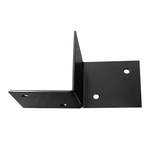Snelle Levering Pergola muurelement voor 9x9 cm balken rechts zwart gepoedercoat incl. bevestigingsset