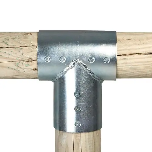 Weekendaanbieding Gegalvaniseerde verbindingsstukken set 3-weg 10 cm