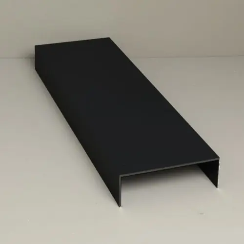 Glazen schuifwand zijgeleiding set 6-sporig zwart Must-Have