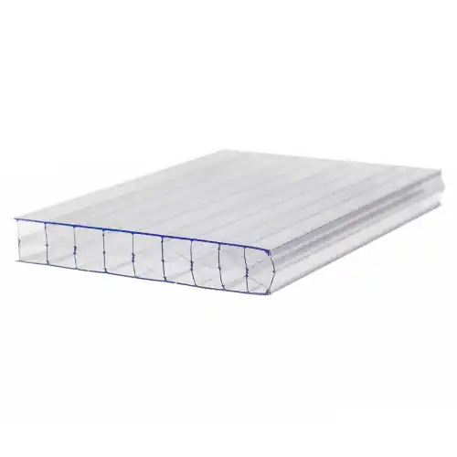 Polycarbonaat kanaalplaat 1 zijdig UV glashelder 3000 x 980 x 16 mm Veilige Betaling