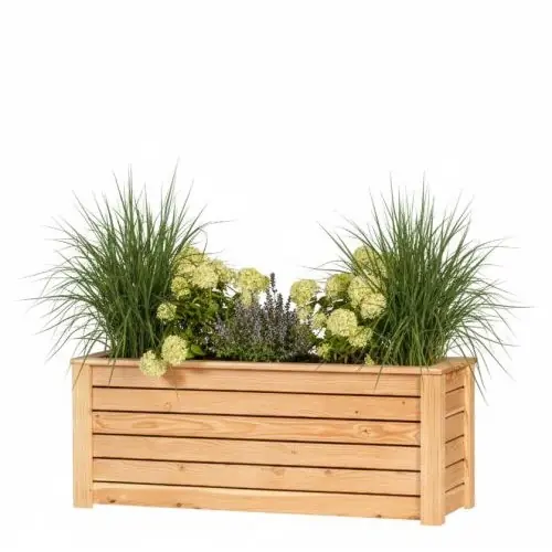 Lariks plantenbak horizontale latten 100x43x53 cm Express Levering