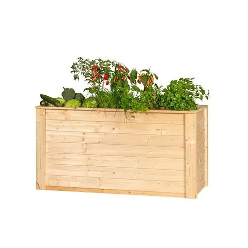 Weekendaanbieding Vuren verhoogde plantenbak 150x76x79 cm