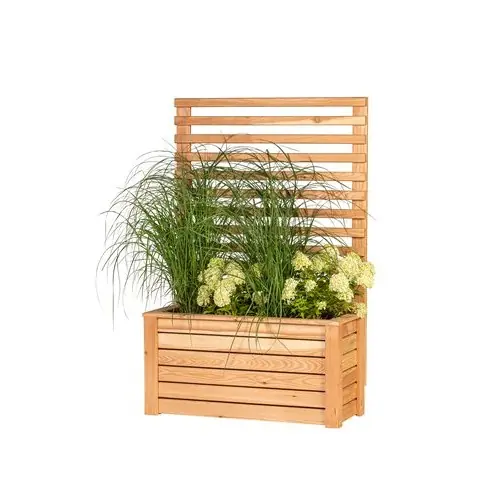 Gecertificeerd Lariks plantenbak trellis 100 cm