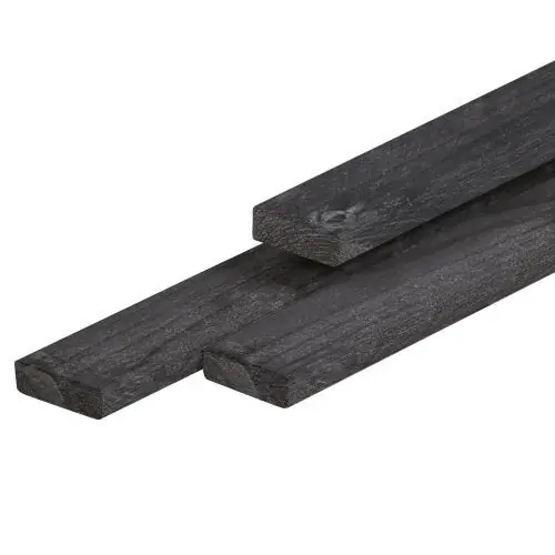 Bestel Nu Regel douglas bezaagd 2,1x4,5x300 cm zwart geïmpregneerd