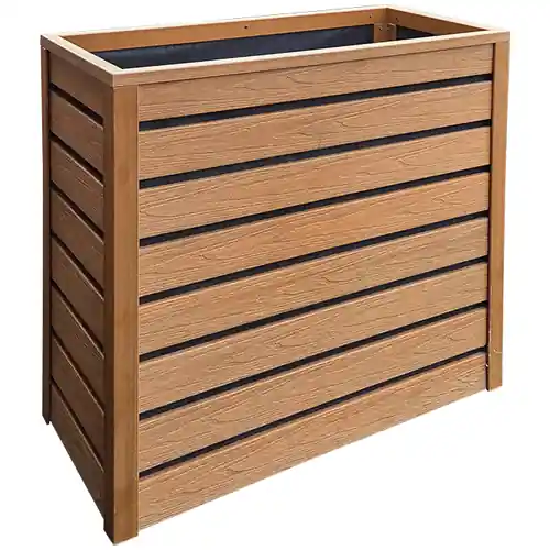 Gereduceerde Prijs NewTechWood plantenbak teak 80x85x38 cm