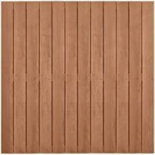 Hardhouten geschaafd plankenscherm design 28-planks 15 mm recht verticaal 180x180 cm Merkproduct