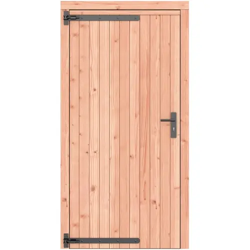Douglas dichte enkele deur 108x209 cm ld zwart beslag 1073233 Bestseller