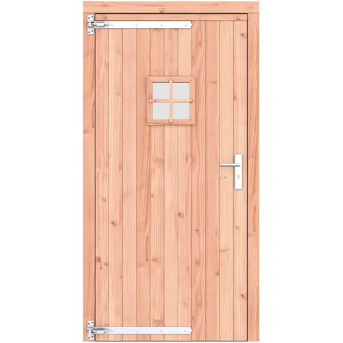 Direct Beschikbaar Douglas enkele deur 108x209 cm ld verzinkte hengen RVS beslag kleurloos geïmpregneerd 1073315