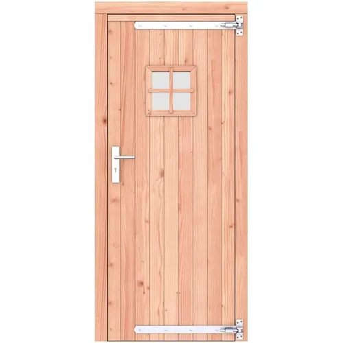 Superprijs Douglas enkele deur 90x201 cm rd verzinkte hengen RVS beslag 1073254