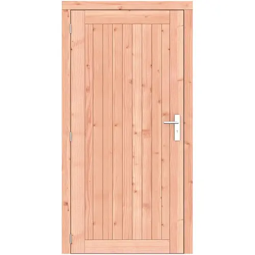 Douglas dichte enkele deur Prestige 108x209 cm ld RVS beslag kleurloos geïmpregneerd 1073327 Actieprijs