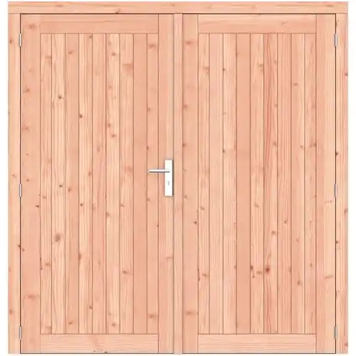 Douglas dichte dubbele deur Prestige 201x209 cm RVS beslag 1073274 Korting