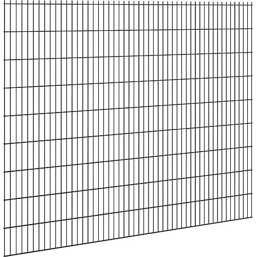 Hillfence metalen scherm dubbele staafmat 250x103 cm zwart Fabrieksprijs