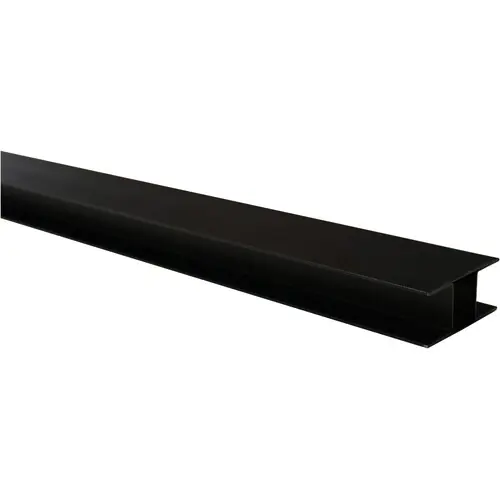 H-gleufpaal staal met structuur poedercoating 4,2x9,6x300 cm zwart RAL9005 Alleen Vandaag