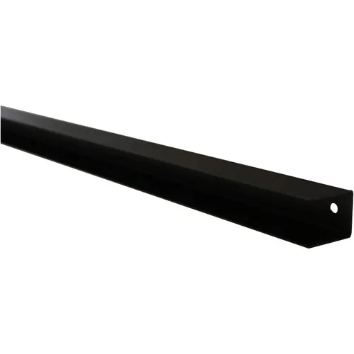 H-gleufpaal stalen eindprofiel met structuur poedercoating 3,4x3,7x200 cm zwart RAL9005 Alleen Vandaag