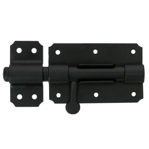 Hete Deal Plaatgrendel 100x70 mm Zwart
