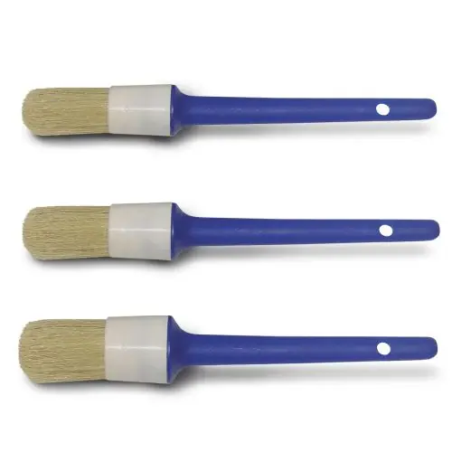 Dagaanbieding Wegwerpkwast rond wit haar Ø 28 mm