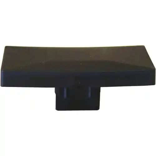 Hete Deal H-gleufpaal PVC afdekdop zwart RAL9005
