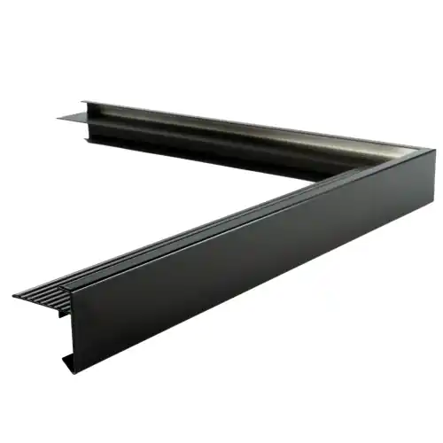 Aluminium buitenhoek zwart standaard 45 x 45mm Merkproduct
