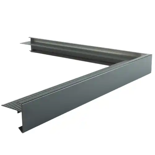 Snelle Levering Aluminium buitenhoek antraciet standaard 60 x 60mm