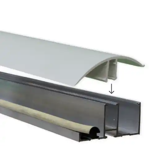 Koop Online Vario aluminium zijprofiel incl. pvc kliklijst - 3 m