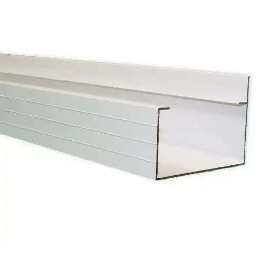 Beperkt Aanbod Vario aluminium bakgoot wit - 4 m