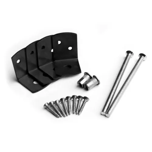 Betonschutting bevestigingsset RVS t.b.v. 8,5 cm paal zwart Koop Vandaag