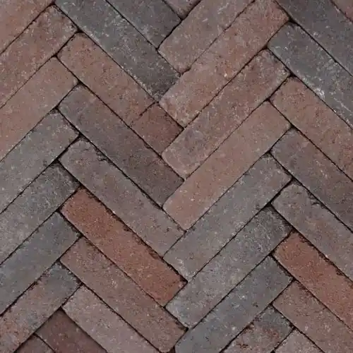 Tijdelijk Beschikbaar Retrostones plus 5x20x6,4cm rood bruin