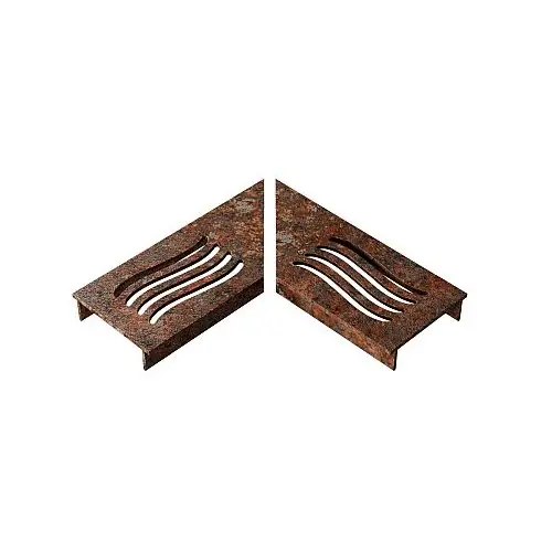 Snelle Levering Ultra Drain Cortenline Wave Rooster L-hoek