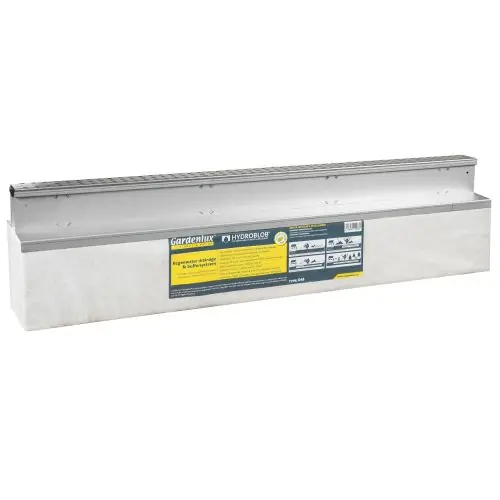 Hydroblob slimline set verzinkt incl. D45 120x20x30 cm Express Levering