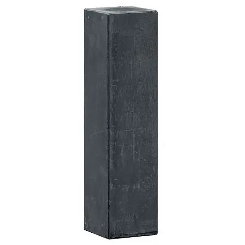 Betonpoer antraciet met kleine vellingkant 12x12x60 cm Betrouwbaar