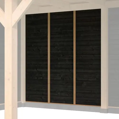 Wand Rijssen C zwart horizontaal 300 cm Goedkoop
