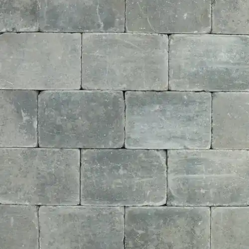 Metro Trommelsteen 20x30x6 cm Grijs/Zwart genuanceerd Populair
