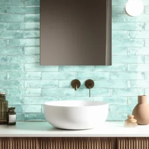Wandtegel Ragno Fusion Aquamarine Blauw Kleinformaat 6x25 Voordeelprijs