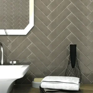 Wandtegel Cifre Block Charcoal Handvorm Donkergrijs Mat 7,5x30 Tijdelijk Beschikbaar