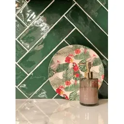 Wandtegel Gazzini Harmony Jade Handvorm Groen Glans 7,5x30 Koopje