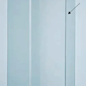 Sanitair Sani Douchewand Paris Vaste Wand Helder Glas 45x200cm Laatste Versie