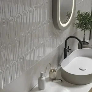 Lage Prijs Wandtegel Villeroy Gala Decor Pearl Grijs Glans 8x21