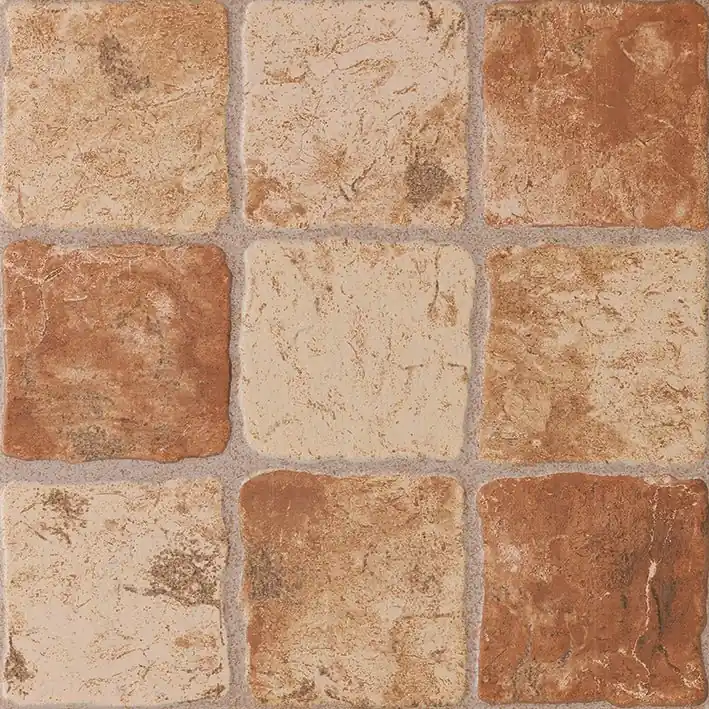 Vloertegel Florim Portuense Stonelook Reliëf Bruin 33x33 Speciale Aanbieding