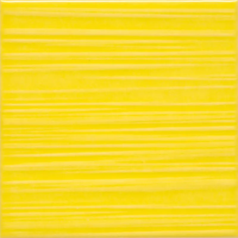 Wandtegel Handvorm Geo Twist Decor Geel Glans 10x10 Weekendaanbieding