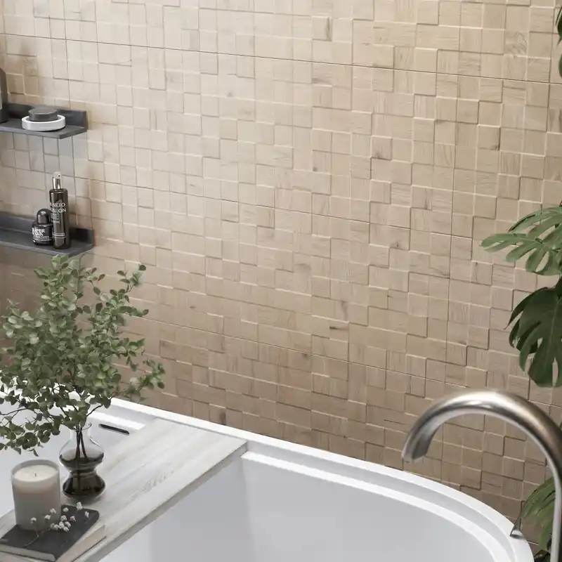 Wandtegel Florim Houtlook 3D Decor Urban Cottage Licht Beige 30x60 Must-Have