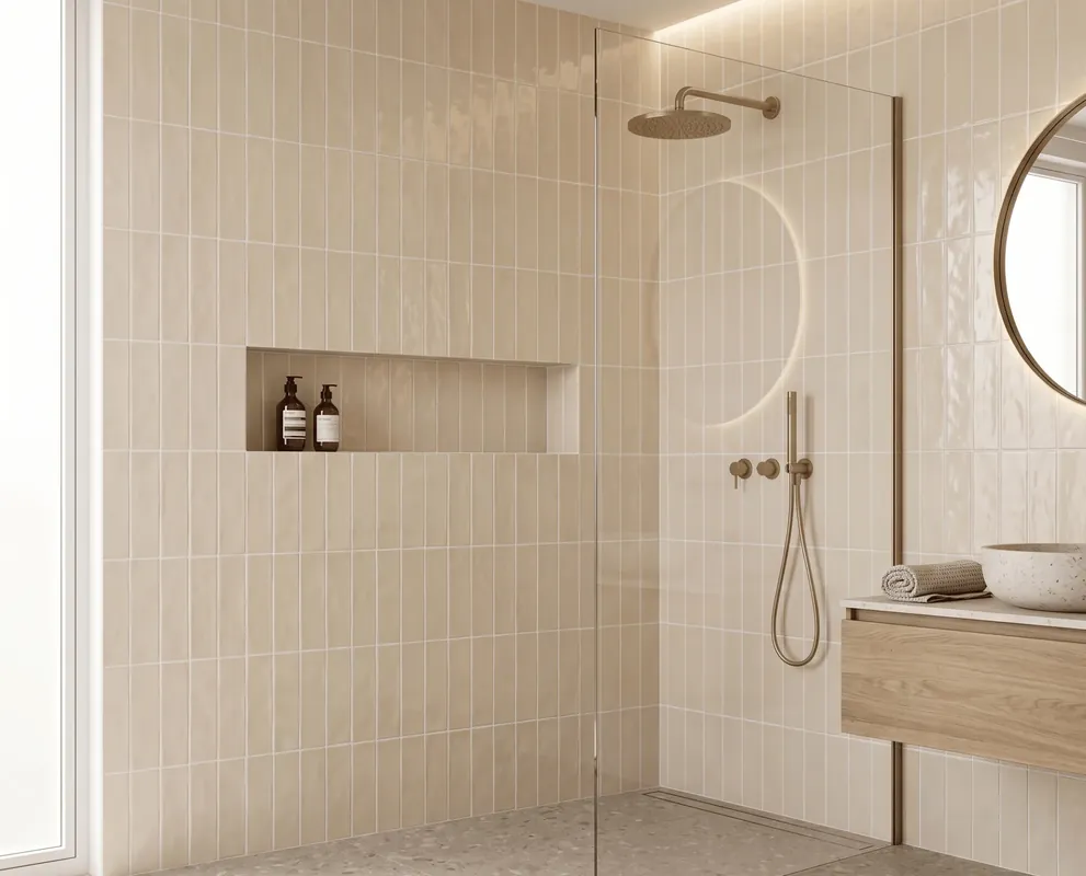 Meest Verkocht Wandtegel Equipe Handvorm Langwerpig Ritmo Creme Glans 7,5x30